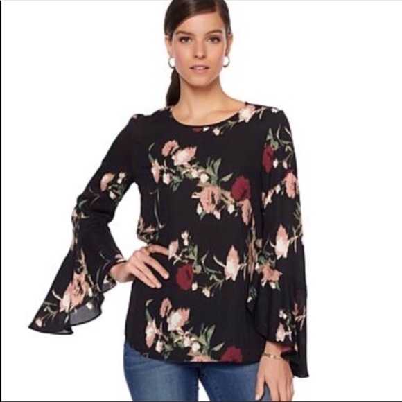 vince camuto floral blouse
